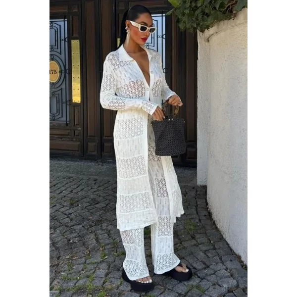 Bridget Ajurlu Uzun Hırka Takım 9881