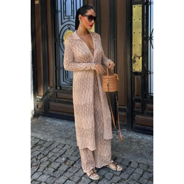 Bridget Ajurlu Uzun Hırka Takım 9881