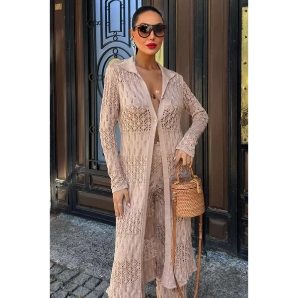 Bridget Ajurlu Uzun Hırka Takım 9881