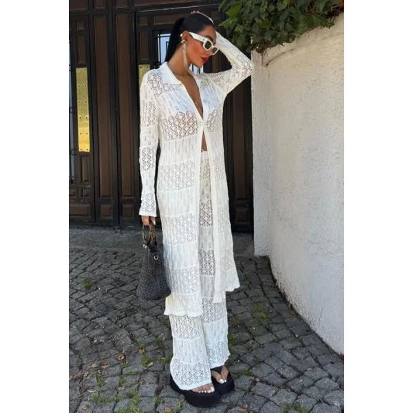 Bridget Ajurlu Uzun Hırka Takım 9881