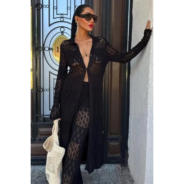 Bridget Ajurlu Uzun Hırka Takım 9881