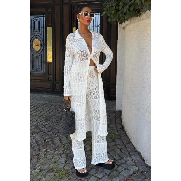 Bridget Ajurlu Uzun Hırka Takım 9881