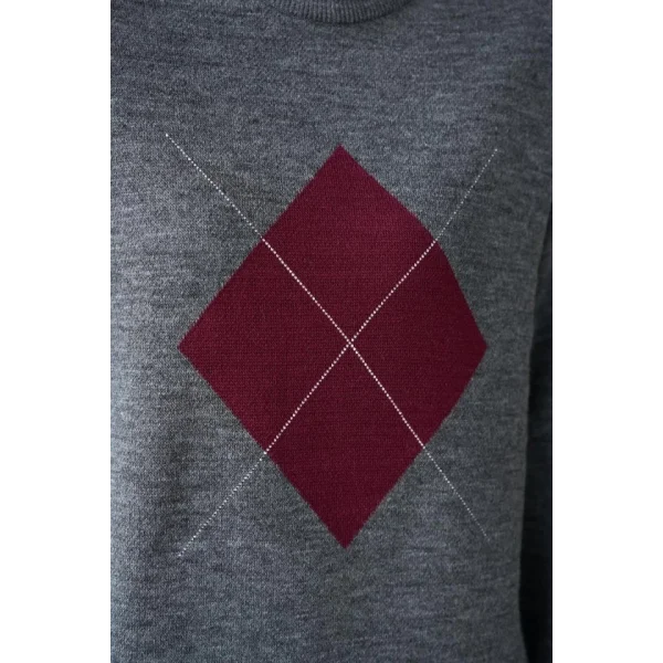 Büyük Baklava Kazak  AntrasitBordo