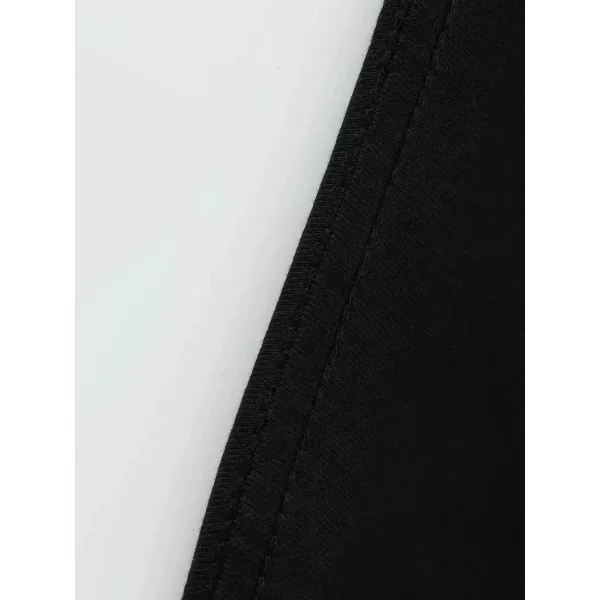 Büyük Beden Erkek Whatever Baskılı Tişört, Oversize Erkekler İçin Yaz Modası Kısa Kollu Tişörtler - Siyah