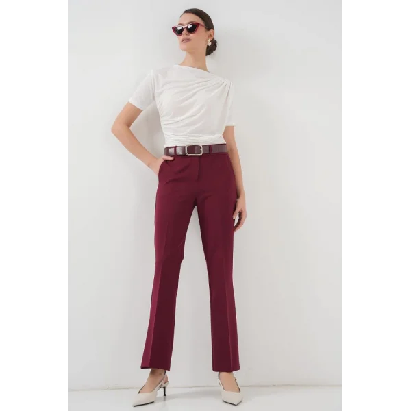 Büzgü Detaylı Kısa Kol Sandy Bluz 945  Beyaz