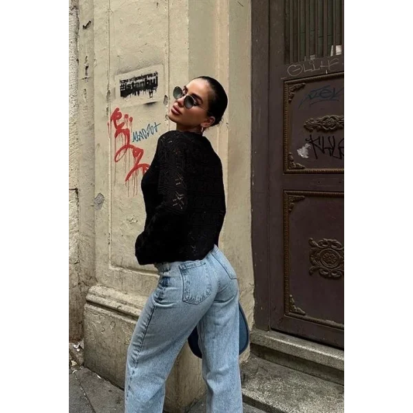 Cailey Kroşe  Bisiklet Yaka Kazak 1298-25