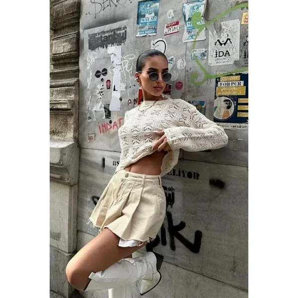 Cailey Kroşe  Bisiklet Yaka Kazak 1298-25