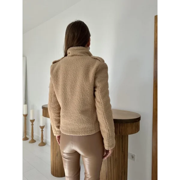 Camel Cepli Yumoş Ceket