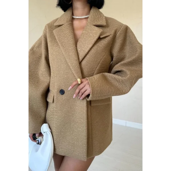 Camel İki Düğmeli Manto