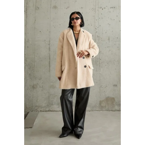 Camel Tüylü Yumoş Kaban