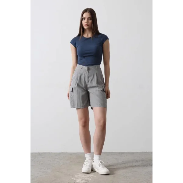 Cargo Cepli Şort  Gri