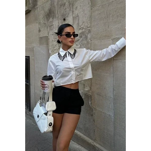 Carmen Püskül Detaylı Gömlek 3387-08