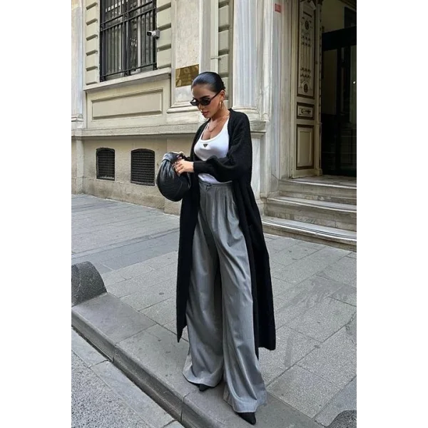 Cep Detay Kuşaklı Hırka 5171