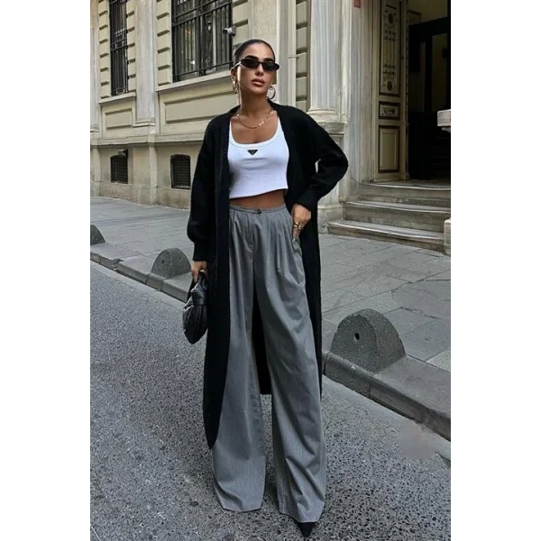 Cep Detay Kuşaklı Hırka 5171