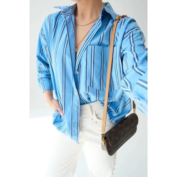 Cepli Gömlek - Mavi-Lacivert