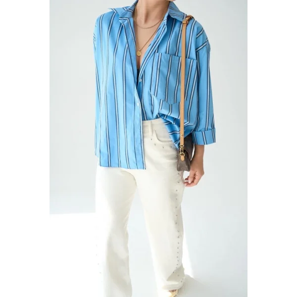 Cepli Gömlek - Mavi-Lacivert