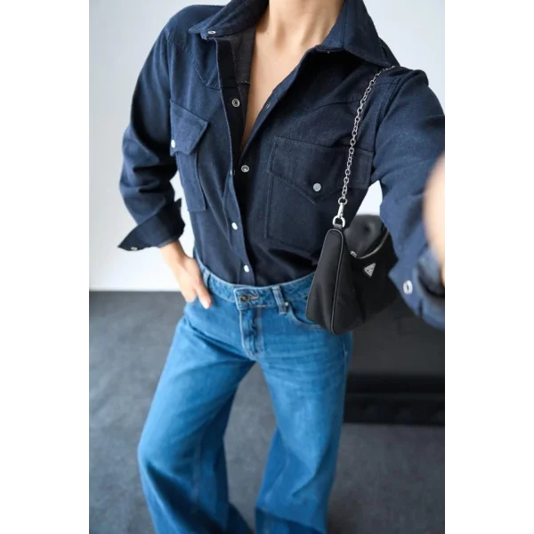 Cepli Kot Gömlek  acivert