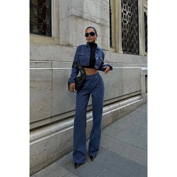 Chandra Gabardin Crop Takım 9911