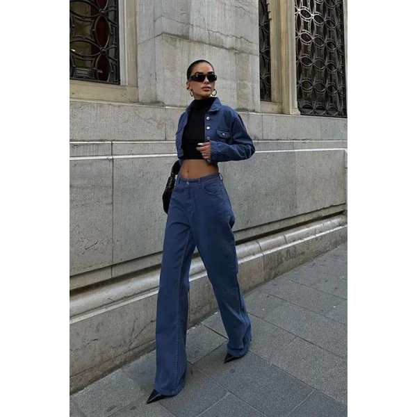 Chandra Gabardin Crop Takım 9911