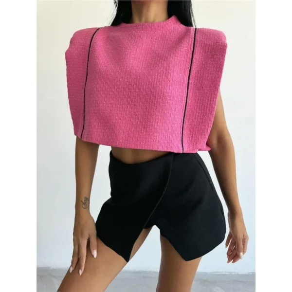 CHANE VATKAI CROP BUZ  Fuşya