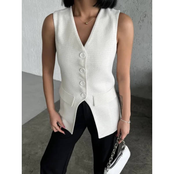 Chanel U Cep Kapakli Yelek