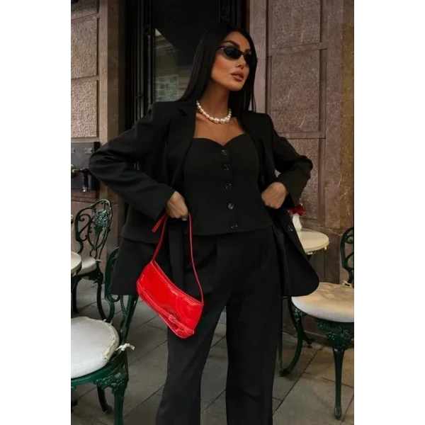 Cherries Büstiyerli Üçlü Takım 9891