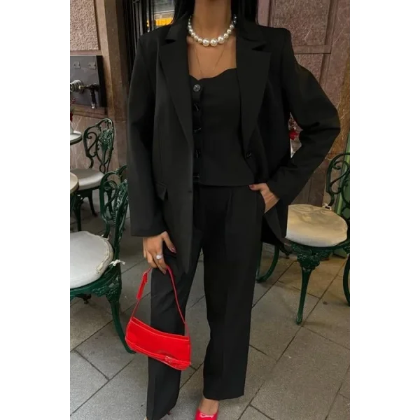 Cherries Büstiyerli Üçlü Takım 9891