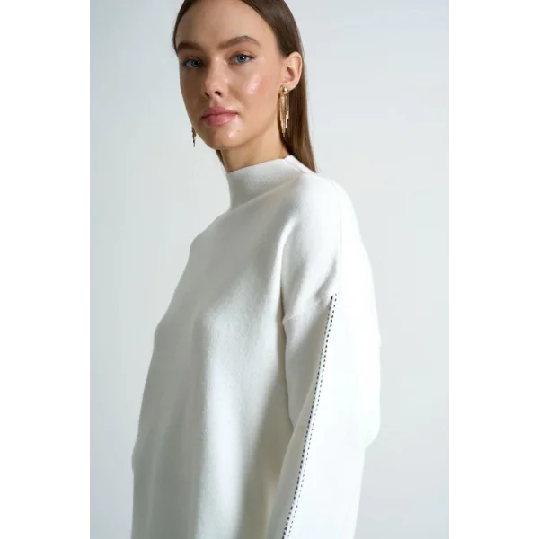 Çift İgne Süzeneli Takım  EkruSiyah