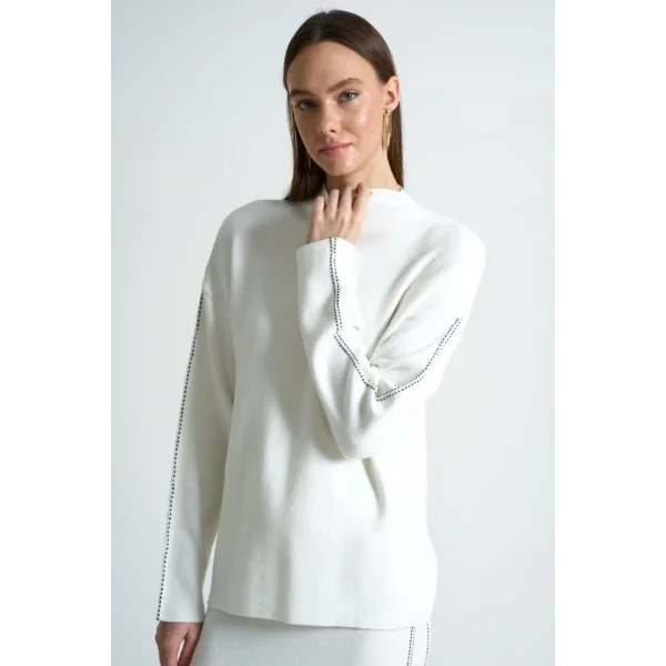 Çift İgne Süzeneli Takım  EkruSiyah