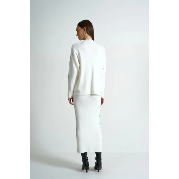 Çift İgne Süzeneli Takım  EkruSiyah