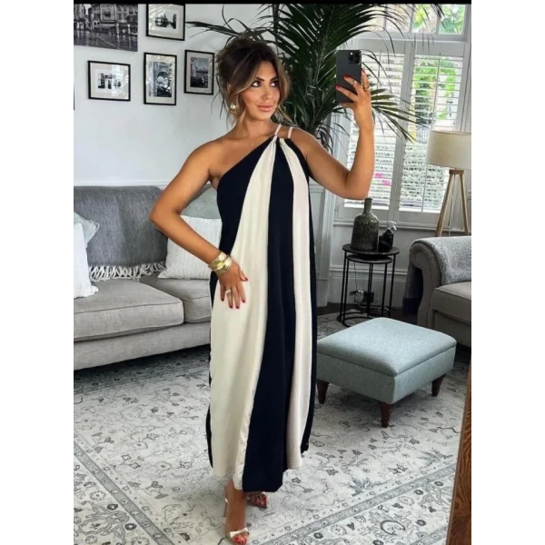 ÇİFT RENKLİ ELBİSE