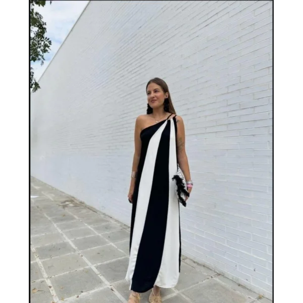 ÇİFT RENKLİ ELBİSE