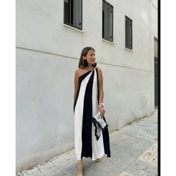 ÇİFT RENKLİ ELBİSE