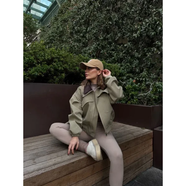 Çift Yakalı Ceket ont  Yeşil