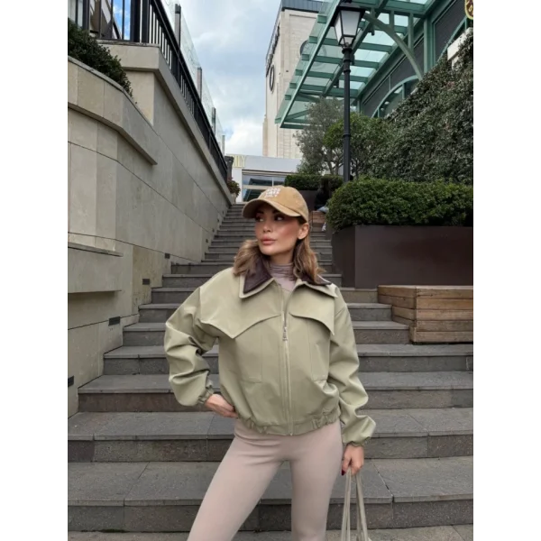 Çift Yakalı Ceket ont  Yeşil