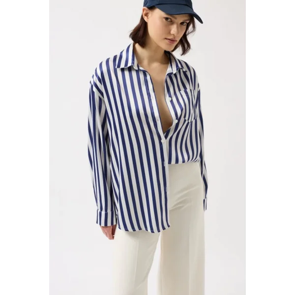 Çizgili aten Gömlek