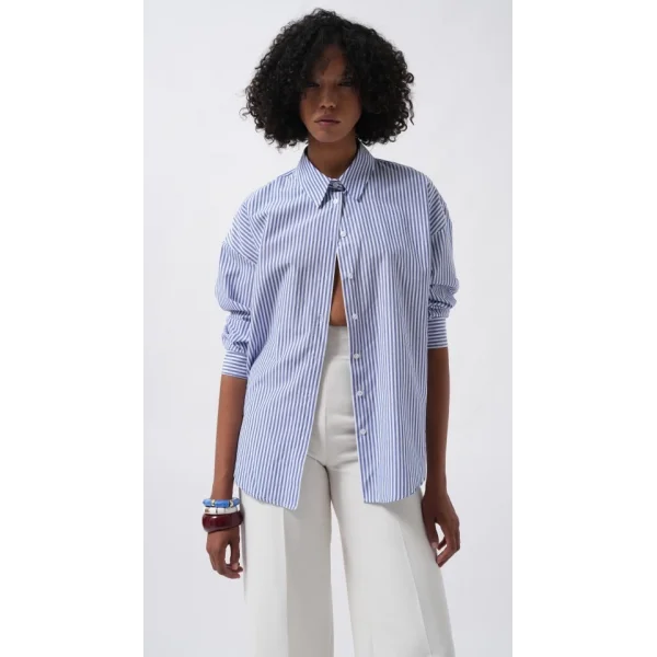 Çizgili Basic Gömlek