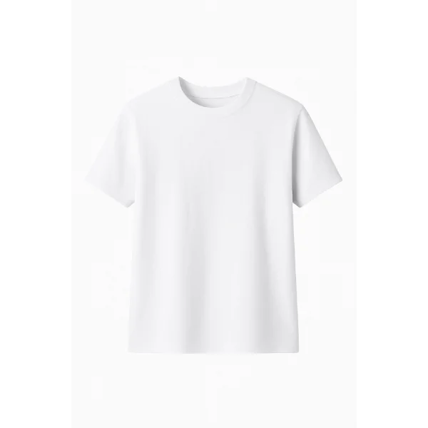 Çocuk Arka Sizin Tasarımınız Basic Tshirt - Beyaz