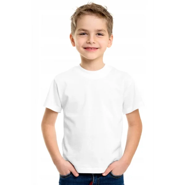 Çocuk Arka Sizin Tasarımınız Basic Tshirt - Beyaz