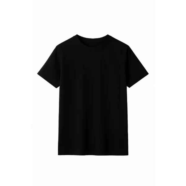 Çocuk Arka Sizin Tasarımınız Basic Tshirt - Siyah