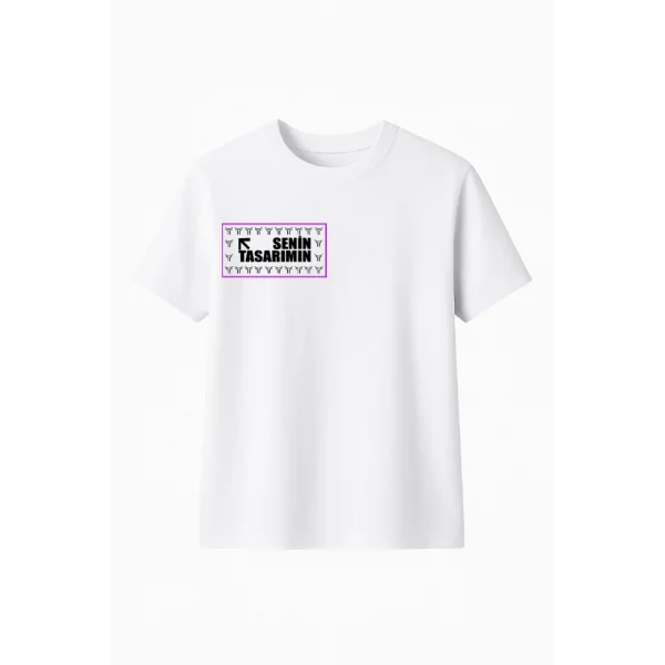 Çocuk Ön Sizin Tasarımınız Basic Tshirt - Beyaz
