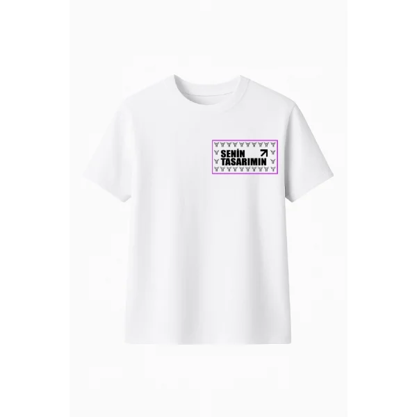 Çocuk Ön Sizin Tasarımınız Basic Tshirt - Beyaz