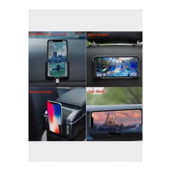 Çok Amaçlı Torpido Telefon Navigasyon ve Şarj Standı- Siyah