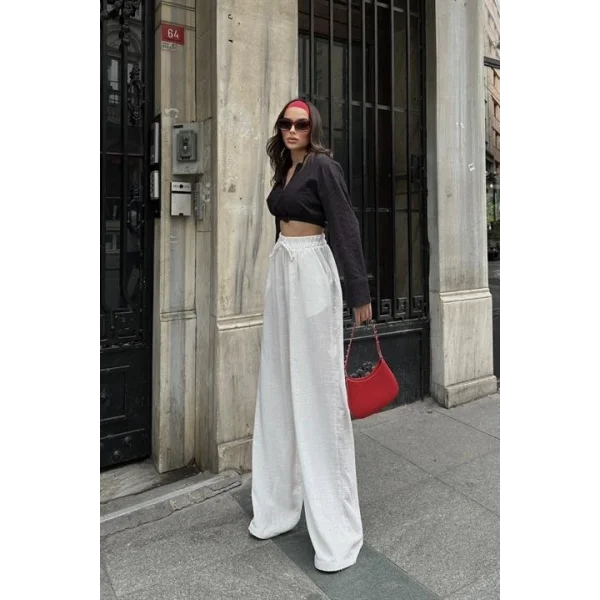 Coline Fistolu Crop Gömlek 3254-08