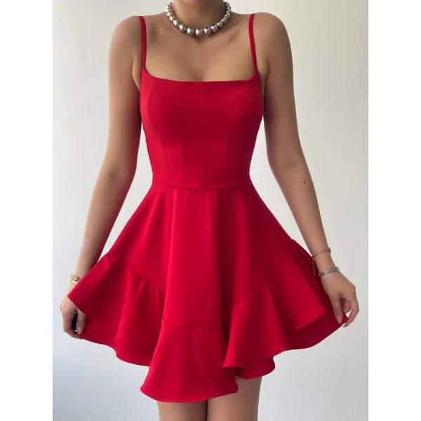 Common İp Askılı Elbise