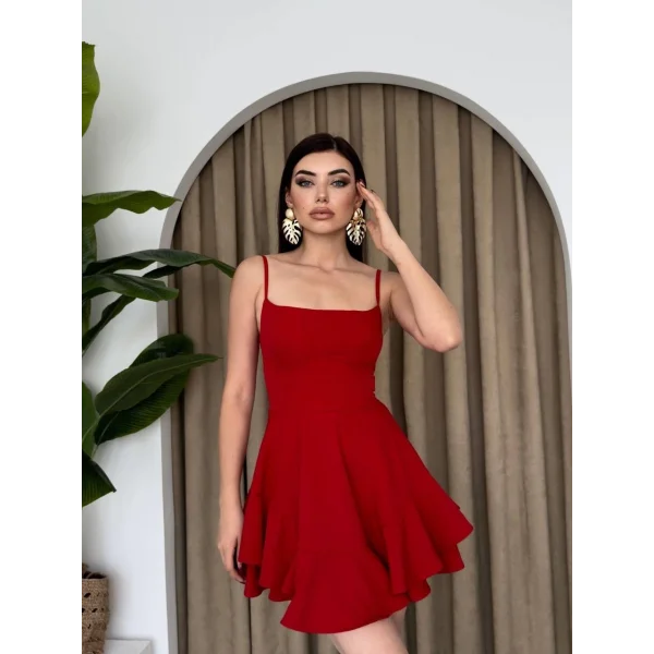 Common İp Askılı Elbise