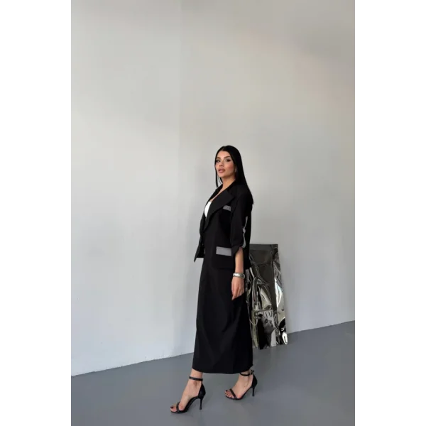 CROP CEKET - ETEK TAKIM - Siyah