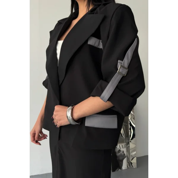 CROP CEKET - ETEK TAKIM - Siyah