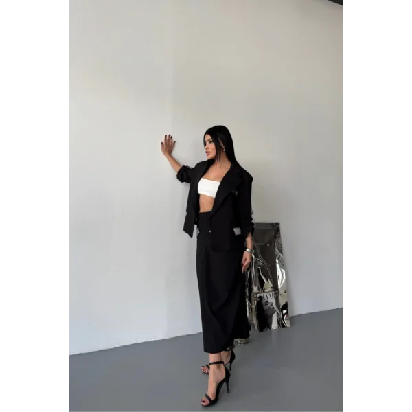 CROP CEKET - ETEK TAKIM - Siyah