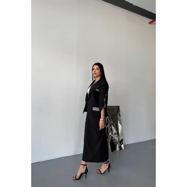 CROP CEKET - ETEK TAKIM - Siyah